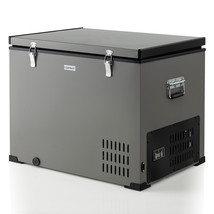 90 Qt Car Refrigerator Portable Travel Freezer W/ Compressor Dc 12/24V &amp; Ac - £732.71 GBP