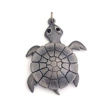 Pewter Articulated Turtle Necklace Pendant - £9.38 GBP