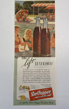 Print Ad Dr Pepper Swimming Pool Hold Those Bonds Vintage 1945 5 3/8" x 13 5/8" - $12.73