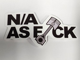 N A as F Adult Theme Vehicle Black and White Sticker Decal Embellishment Fun - £1.79 GBP