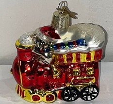 Inge Glas Christmas Ornament Train Engine Germany Glass Inges Heirlooms - $34.00