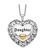 Sentimental Expressions Silver Gold-plated Antiqued Daughter 18in. Neckl... - $157.61 CAD