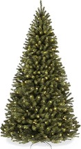 6 Ft Pre-Lit Premium Green Blue Fir Artificial Christmas Tree, Clear LED Lights - £86.14 GBP