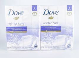 Dove Winter Care Limited Edition Moisturizing Cream Bar Soaps 8pk Lot Of 2 - $43.49