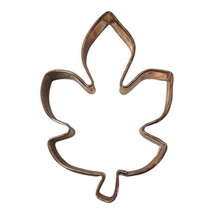 Vintage Solid Copper Maple Leaf Harvest Fall Large Cookie Cutter Heavy Duty - £12.70 GBP