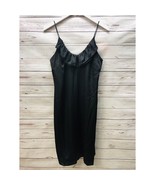 BCBG generation Charmeus Ruffled Party Cocktail Dress Black Slip Size 4 New - £14.29 GBP