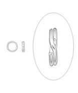 6mm Sterling Silver Split Rings (10) - Great for Charms - $167.93 MXN