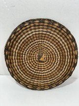 Antique Old Hopi Indian Hand Woven Colorful Wicker Basket Bowl Plaque Pl... - $2,796.45 MXN