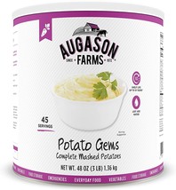 Augason Farms Potato Gems Mashed Potatoes 3lbs Large #10 Can Long Term Prep Food - £31.56 GBP
