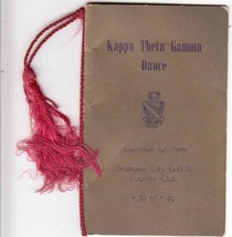 Vintage 1949 Kappa Theta Sisterhood Dance Program Oklahoma City Ok-
show orig... - $53.44