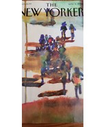 The New Yorker magazine nov 4 2024. Cover: STRIDES by Lorenzo Mattotti  - $14.45
