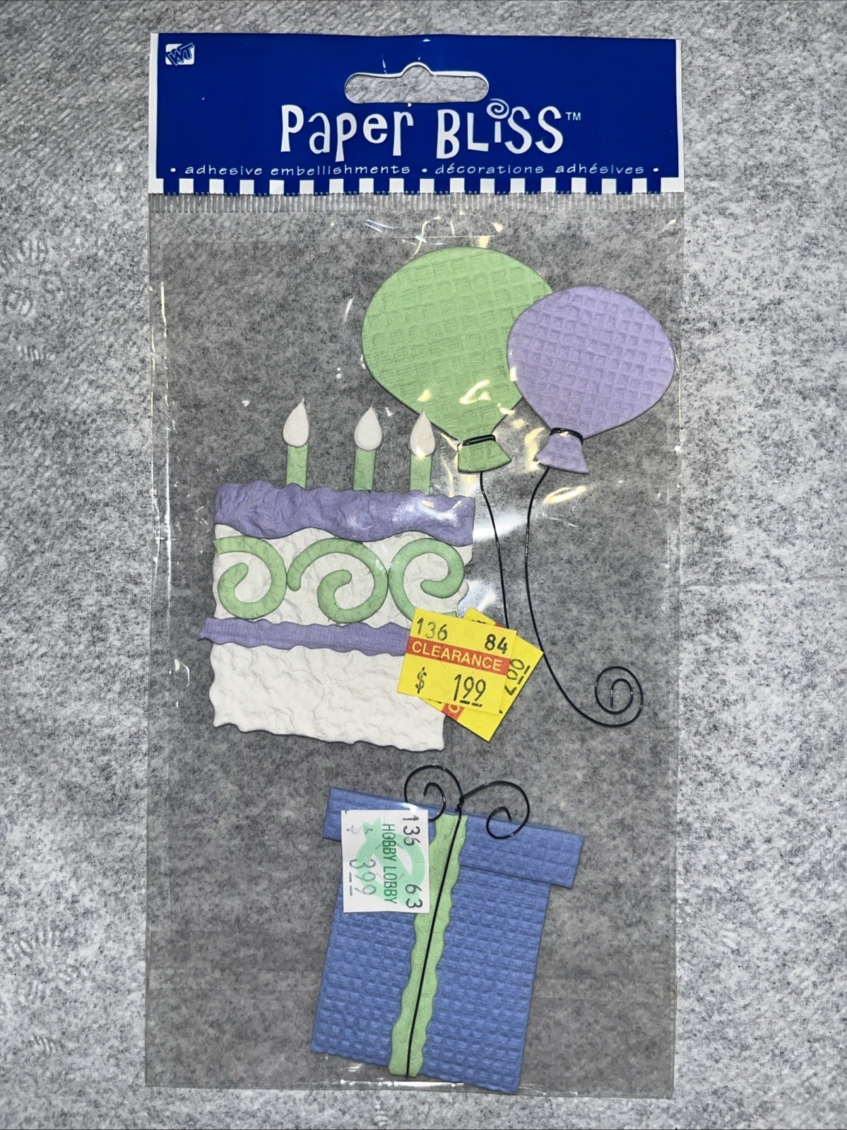 Paper Bliss Birthday Adhesive Embellishments - $0.99