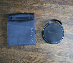 Lot of 2 Mary Kay Black Hanging Travel Roll Up Bag &amp; Small Travel Bag - $681.03 MXN