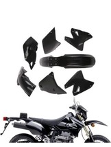 Jfg racing Black Complete Plastic Kit Suzuki DRZ 400 S SM 2000-2018 2041... - $128.69
