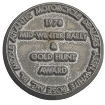 MAMDA White Rose MC 1978 Rally Medallion Coin Vintage Biker 70s Rally PA - $19.95