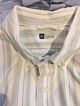 Gap Mens Shirt Size L Blue, Green, White Stripe Classic Fit Long Sleeve ... - £12.42 GBP