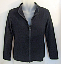 Prada Black Nylon Knit Bath Jacket Size Medium  - $197.01