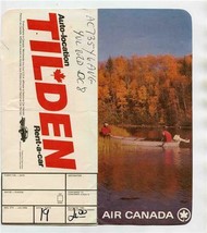 Air Canada Ticket Jacket Ticket &amp; Boarding Pass Northern Fishing - £15.48 GBP