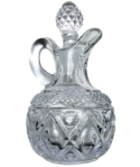 Crystal CAPE COD Glass Oil Cruet Bottle &amp; Stopper  5&quot; Tall - €21,53 EUR