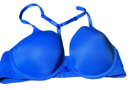 Victorias Secret Pink Bra Blue Women Size 36B Wear Everywhere Push Up Pi... - $14.03