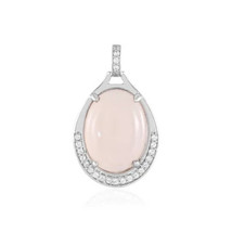 Jewelry of Venus fire  Pendant of Goddess Demeter Pink chalcedony silver pendant - £556.35 GBP