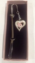Sweet Sixteen (16) Metal Bookmark With Plastic Hanging 16 Charm In Heart NEW - £9.07 GBP
