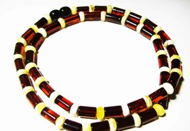 Authentic Natural Amber Necklace Handmade Amber Necklace Vintage Amber Necklace - £42.72 GBP