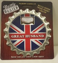 Brit Edition Bottle Buster Union Jack Beer Opener Fridge Magnet Cap Coaster - Me - £5.08 GBP