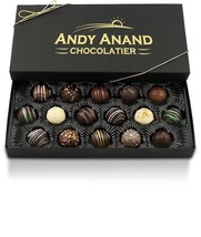 Andy Anand Truffles Delectable Variety of 16 Handmade Artisan Truffles G... - £31.50 GBP