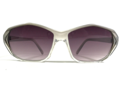 Vintage Cebe Sol Claro Gris Geométrico Cuadrado Monturas con Morado Lentes - £52.03 GBP