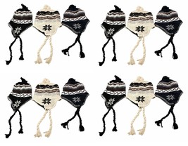 12 Piece Wholesale Lot Unisex Peruvian Ski Hat Warm Winter Lined Gift As... - $24.62