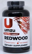 UMZU REDWOOD Blood Flow Support Dietary Supplement 180 Capsules New Seal... - $29.00