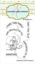 Colorado Craft Company Clear Stamps 2&quot;X3&quot; Handmade Mini By Anita Jeram - £15.60 GBP