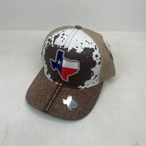 Texas Cap Hat Adult Adjustable Trucker Mesh Cow Print Poly Cotton Hat Re... - $13.98
