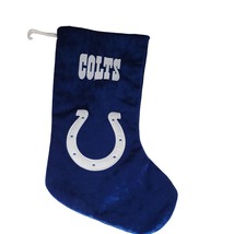 NFL Indianapolis Colts Embroidered Christmas Stocking 17&quot; Football Logo - $6.24