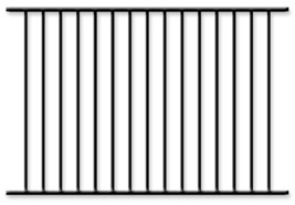 Black Aluminum Fence 4 Ft X 6ft Assembled Panel Pool Code “Read Item Details.” - $78.23