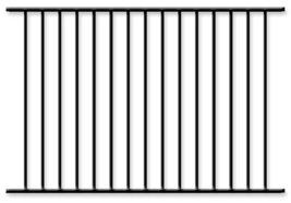 BLACK ALUMINUM  FENCE 4 ft x 6ft ASSEMBLED PANEL Pool Code “Read item de... - $78.23