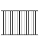 BLACK ALUMINUM  FENCE 4 ft x 6ft ASSEMBLED PANEL Pool Code “Read item de... - $78.23