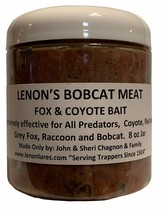 Lenon&#39;s Bobcat Meat Bait - Fox and Coyote Trapping Bait - 8 oz Jar - $183.49 MXN