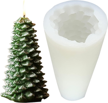 3D Christmas Tree Candle Mold, Silicone Candle Molds, Xmas Pine Tree Mold for Ma - £14.95 GBP