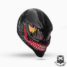 Venom helmet / custom motorcycle helmet Free international shipping - £410.40 GBP