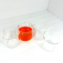 Hearth And Hand With Magnolia 4 Pc Clear Juice Glass Set Orange` - £27.67 GBP
