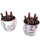 Budweiser 2022 Beer Bucket - Metal - New - £21.75 GBP