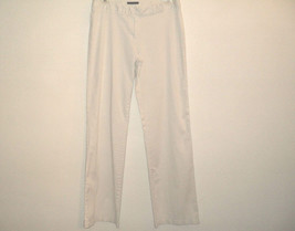 Sisley Italy Taglia Women&#39;s Pants 42 Eur 12/Large L US White w/Gray Pin ... - £18.79 GBP