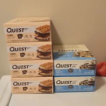 72 Quest Protein Bars S&#39;mores / Dipped Cookies &amp; Cream Best By Dates 11/2025 + - £100.51 GBP