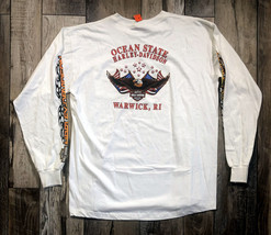 Harley-Davidson T-Shirt White Ocean State Warwick, RI Eagle 2X - £27.68 GBP