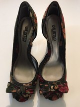 Unlisted Kenneth Cole High Heel Pumps Floral Bow Size 8.5 Shoes Peep Toe - £17.91 GBP