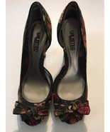 Unlisted Kenneth Cole High Heel Pumps Floral Bow Size 8.5 Shoes Peep Toe - $432.78 MXN