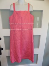 KC Parker Pink W/Pearl Scalloped Sun Dress Size 14 Girl&#39;s NEW - $35.00