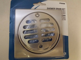 PROFLO PF605BN Stainless Steel Square Drain Strainer in PVD Brushed Nickel - £19.75 GBP